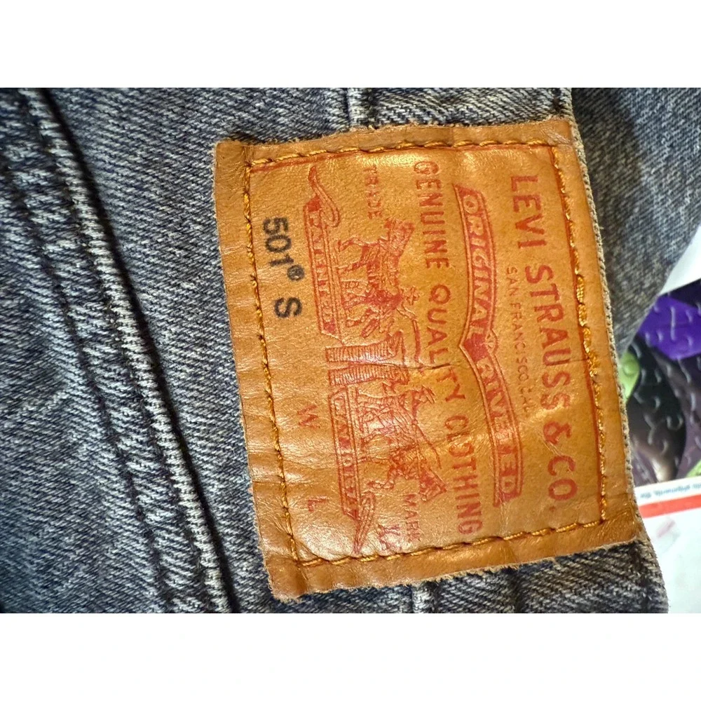 Levi premium 501 Original Fit‎ Jeans Grey Wash Women W25 L28